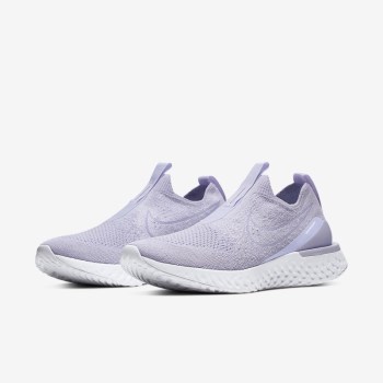 Nike Epic Phantom React Flyknit - Női Futócipő - Levendula/Fehér/Levendula